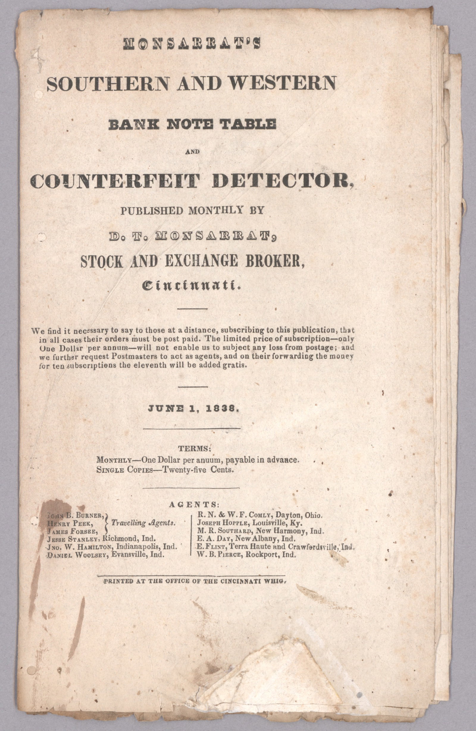 ‘MONSARRAT’S COUNTERFEIT DETECTOR’ (1 of 4)