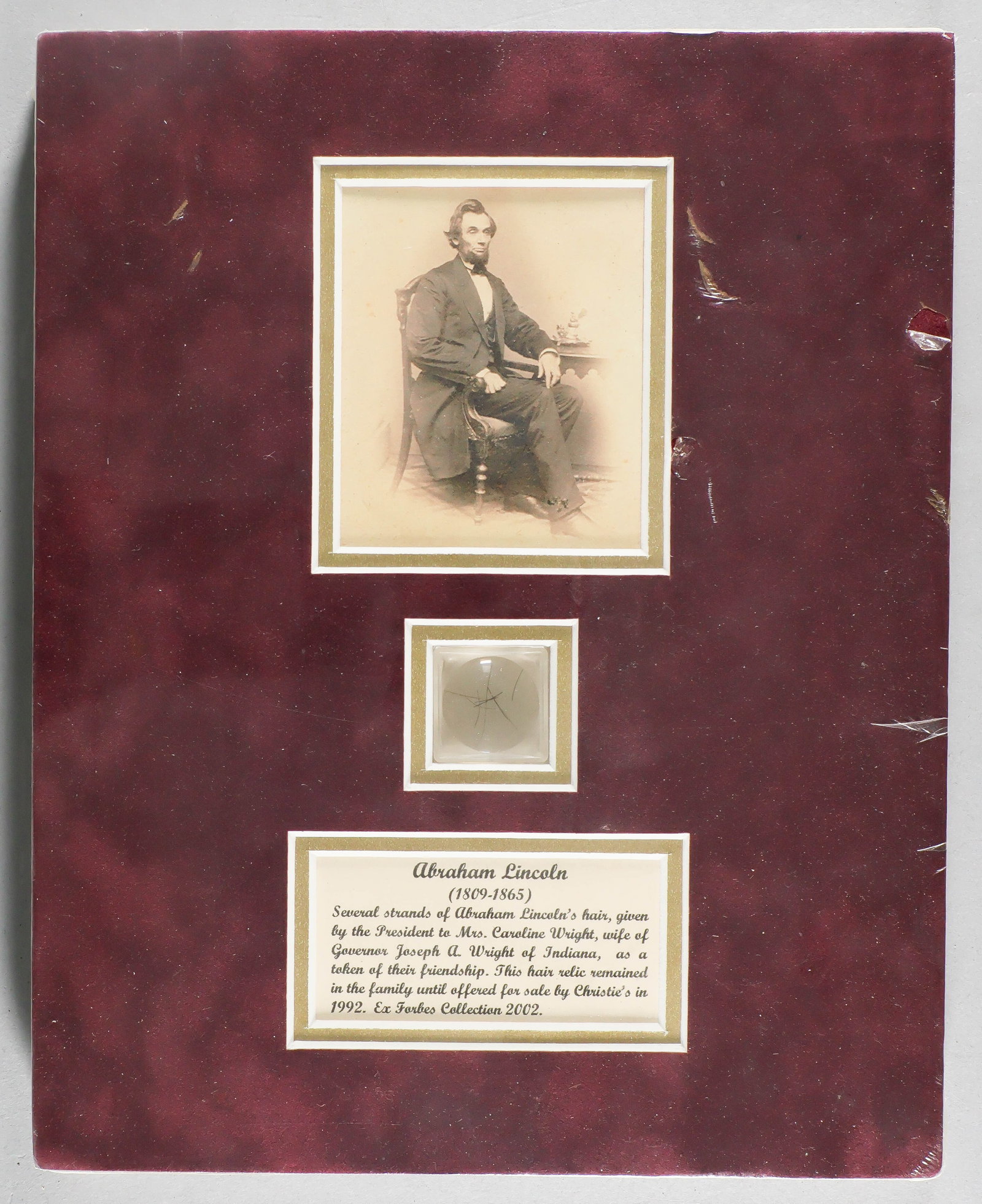 ABRAHAM LINCOLN HAIR DISPLAY (1 of 4)