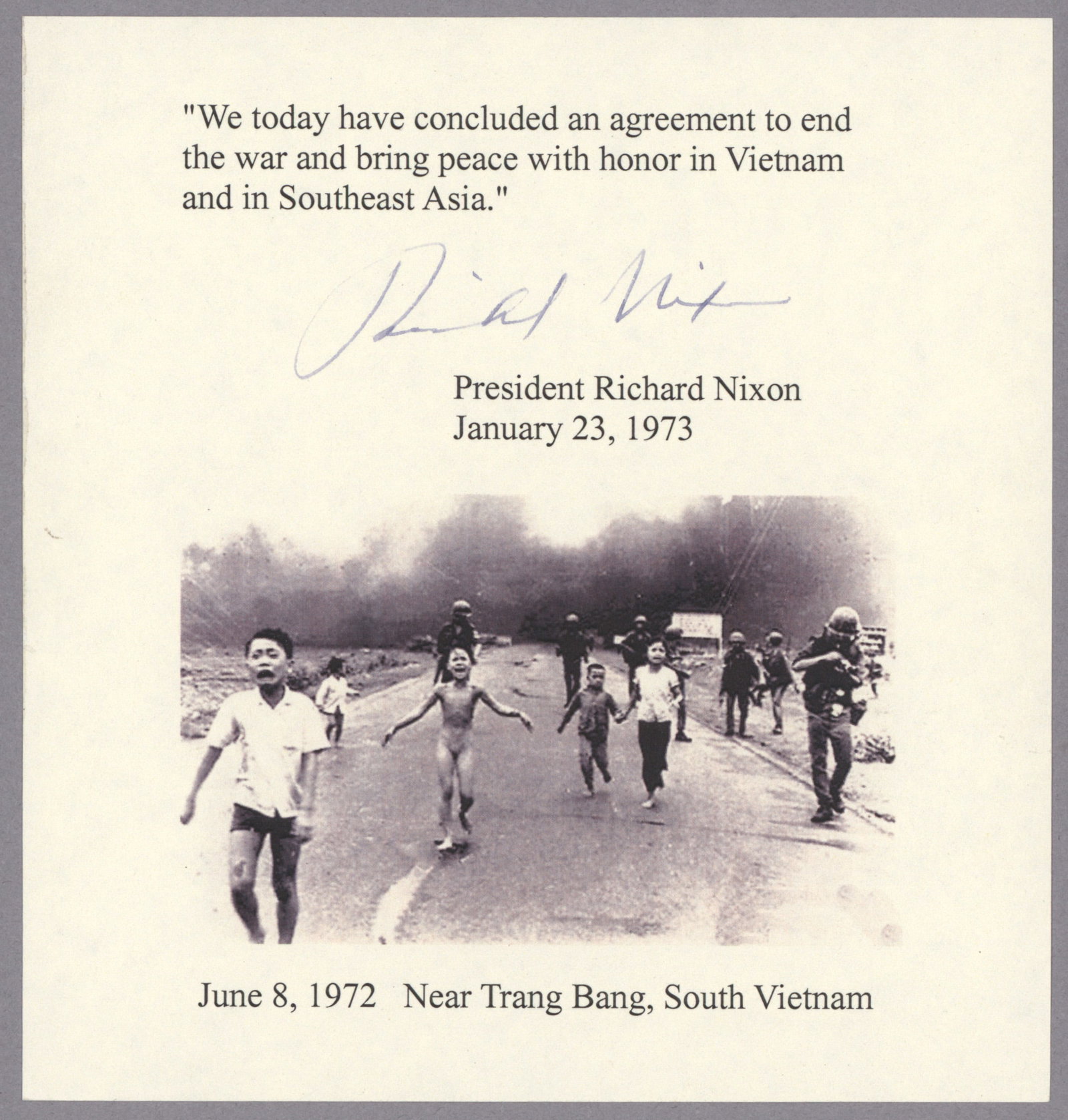 RICHARD M. NIXON: (1913 - 1994) Thirty-seventh President of the United States who led during the Vietnam War, re-opened diplomatic ties with China and the U.S.S.R., resigned his office due to the Watergate scandal.