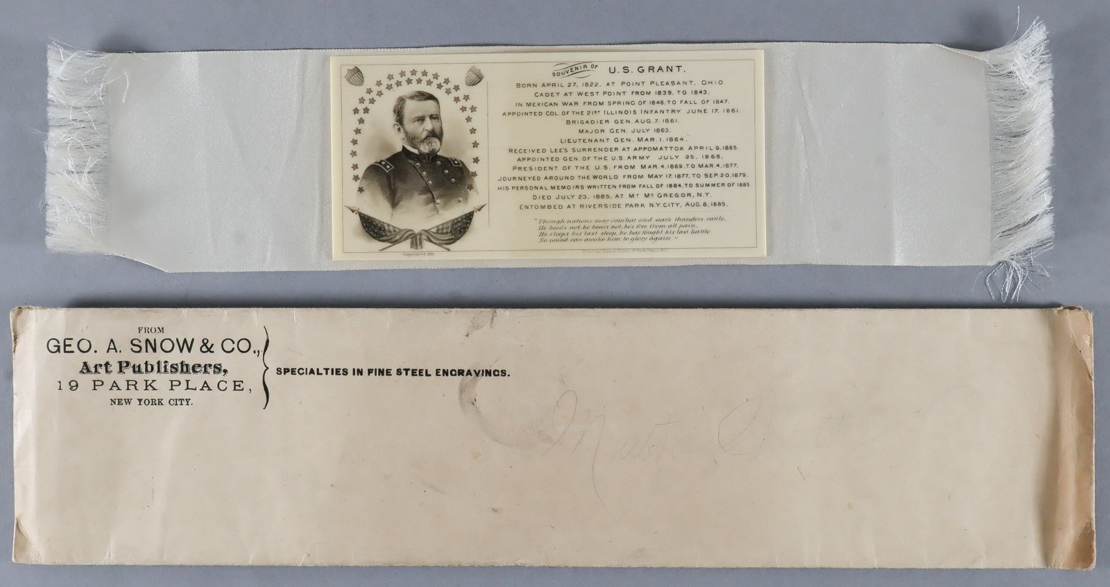 U.S. GRANT CELLULOID MEMORIAL RIBBON (1 of 5)