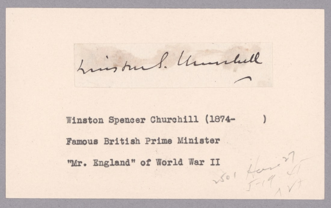 WINSTON S. CHURCHILL (1 of 3)