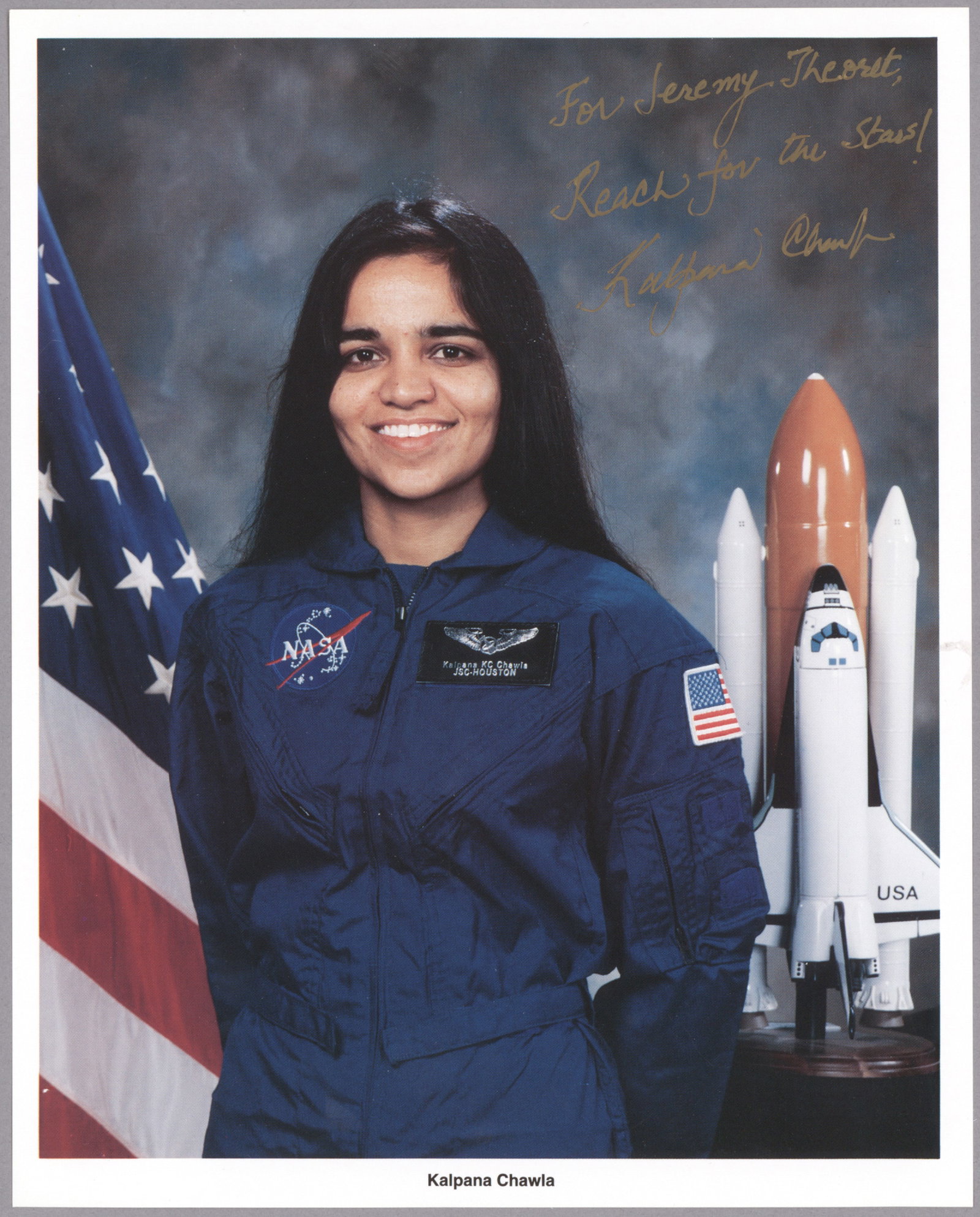 (SPACE SHUTTLE COLUMBIA STS-107 DISASTER) KALPANA CHAWLA: KALPANA CHAWLA (1962–2003) Indian-American astronaut and aerospace engineer who was the first woman of Indian origin to fly to space. She flew on the Space Shuttle Columbia in 1997 as a mission