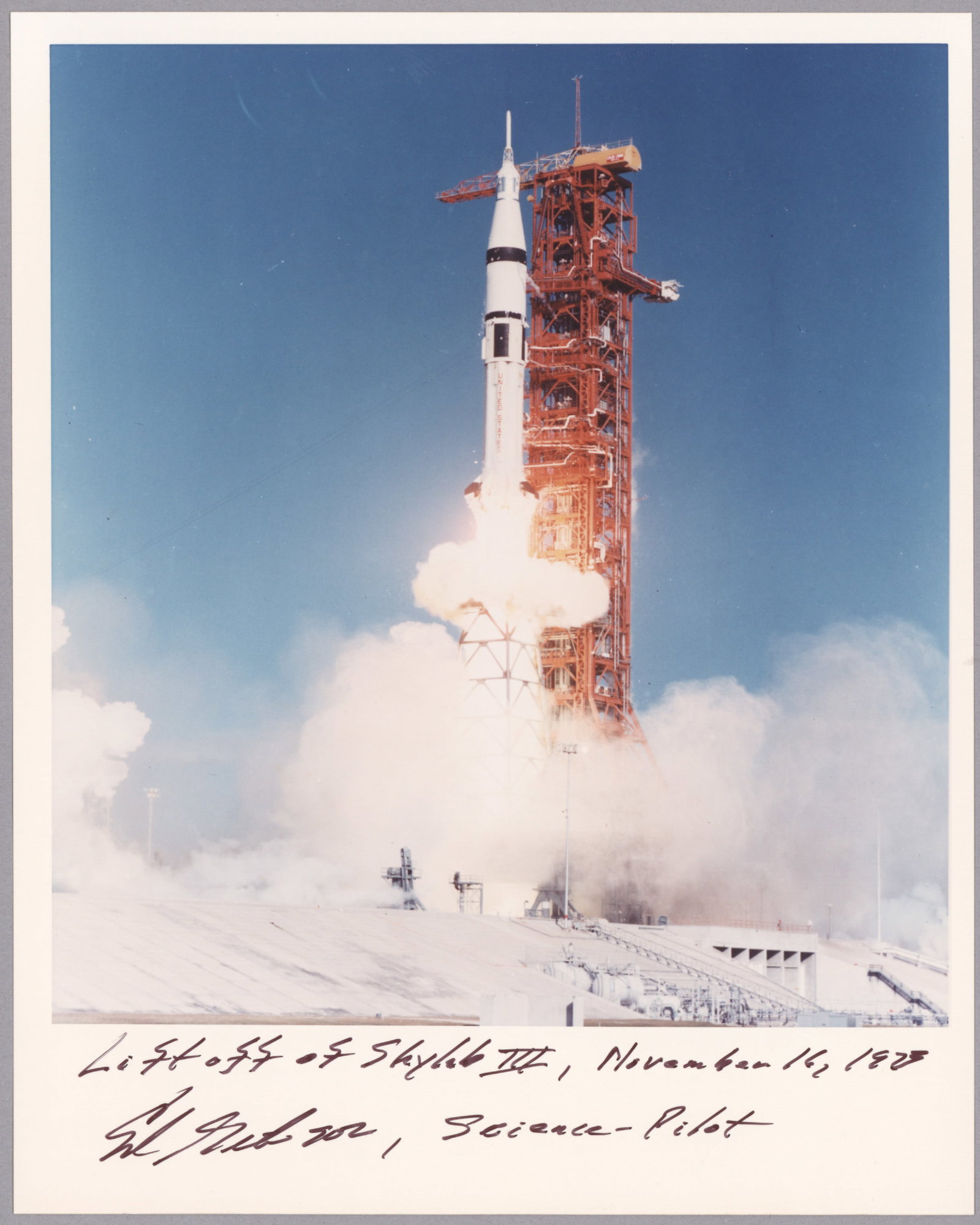 EDWARD GIBSON: (b. 1936) Former NASA astronaut, pilot, engineer, and physicist. He served on the support crew of Apollo 12 and worked on the development of the Skylab space station. In 1973–74, Gibson made his