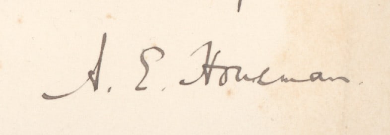 ALFRED E. HOUSMAN - 3