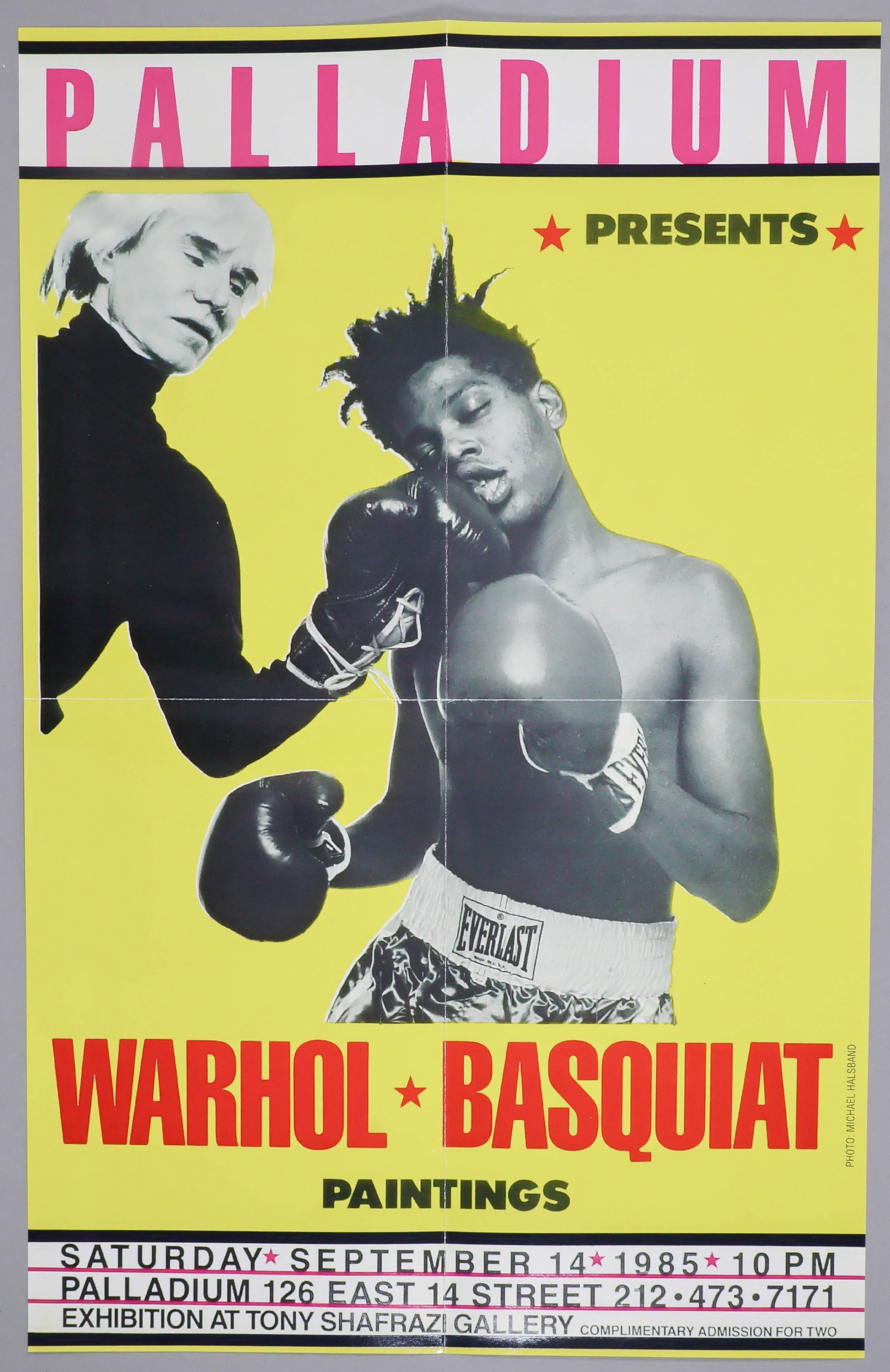 ORIGINAL ANDY WARHOL AND JEAN-MICHEL BASQUIAT EXHIBITION POSTER (1 of 2)
