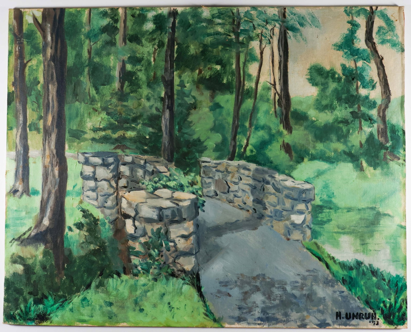HOWARD UNRUH ORIGINAL PAINTING: HOWARD UNRUH (1921–2009) American mass murderer who shot and killed thirteen people during a twelve-minute walk through his neighborhood in Camden, New Jersey, on September 6, 1949 in an