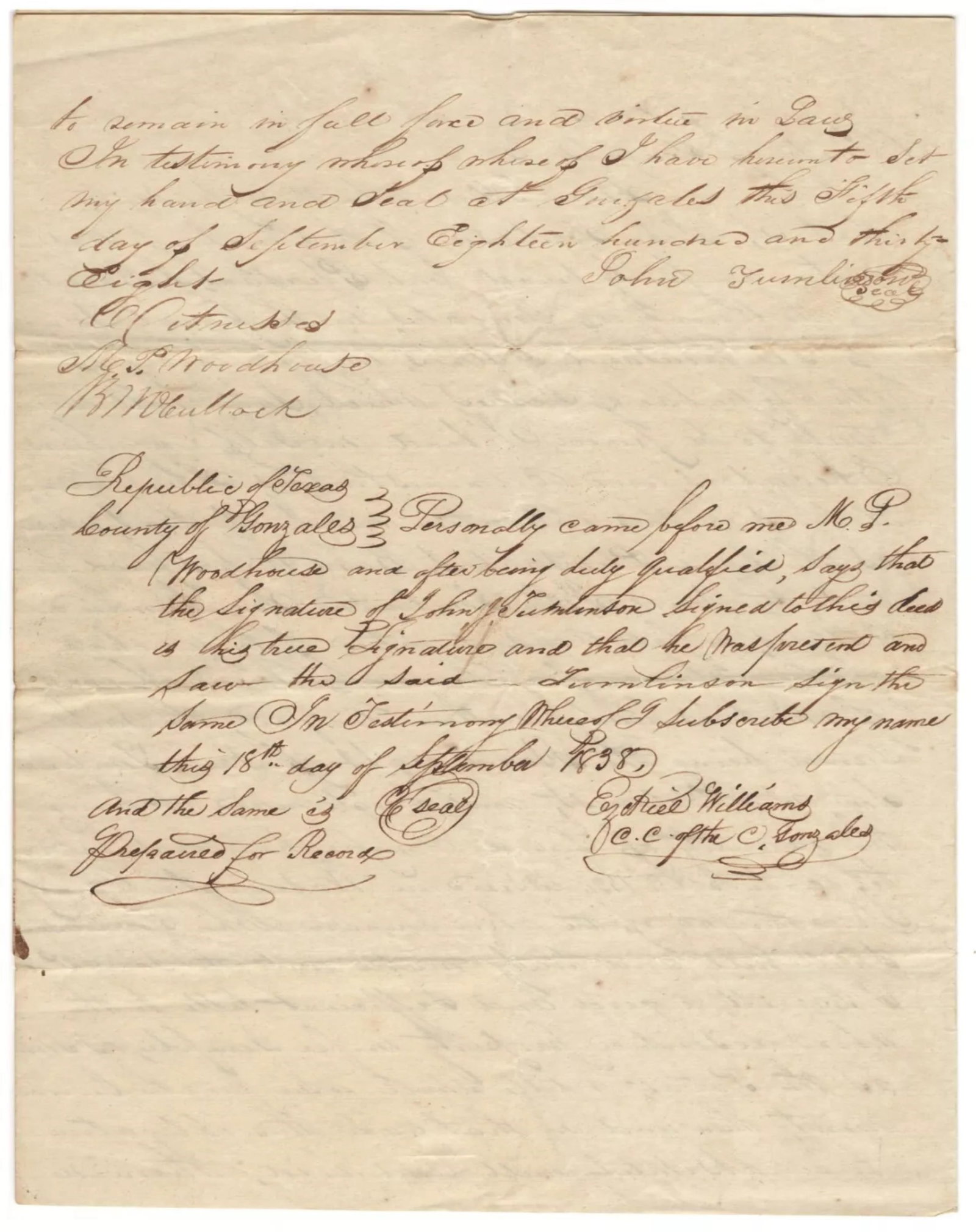 (TEXAS) BEN MCCULLOCH AND OTHER TEXAS PATRIOTS (1 of 3)