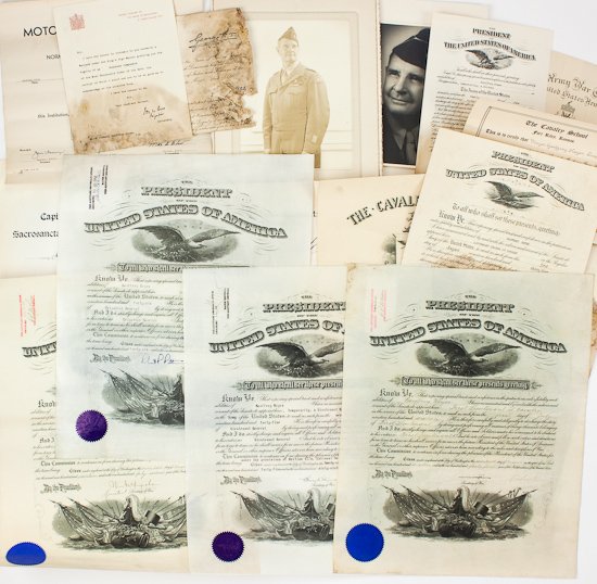 GEN. GEOFFREY KEYES' COMMISSIONS, DIPLOMAS AND AWARDS: GEN. GEOFFREY KEYES' COMMISSIONS, DIPLOMAS AND AWARDS GEOFFREY KEYES (1888-1967) was a highly decorated Lieutenant General who commanded the II Corps during World War II. During the war, Keyes was Chi