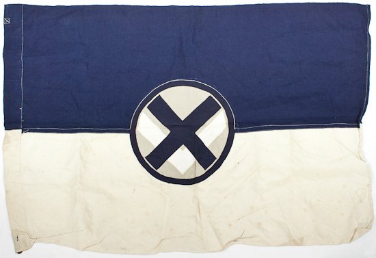 XV CORPS FLAG USED AT GEN. GEORGE S. PATTON'S FUNERAL: XV CORPS FLAG USED AT GEN. GEORGE S. PATTON'S FUNERAL An important relic from the Dec. 23, 1945 funeral of Gen. George S. Patton, a 52" x 35" flag from the XV Corps which fought in Patton's Third Army