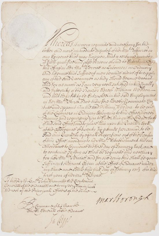 JOHN CHURCHILL, 1ST DUKE OF MARLBOROUGH: JOHN CHURCHILL, 1ST DUKE OF MARLBOROUGH (1650 - 1722) English soldier and statesman whose career spanned the reigns of five monarchs. Rising from a lowly page at the court of the House of Stuart, he s