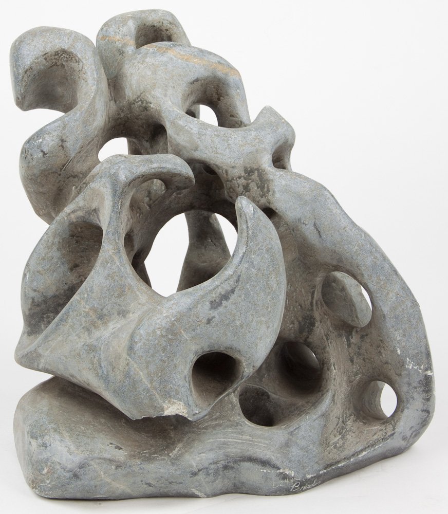 ABSTRACT STONE SCULPTURE - D. DAVID BREEDEN: ABSTRACT STONE SCULPTURE - D. DAVID BREEDEN C. David Breeden (1938-2006) American sculptor, his monumental works stand before courthouses in Roanoke and Charlottesville, Virginia and at Penn State and