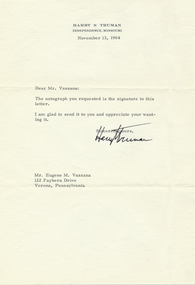 HARRY S. TRUMAN: HARRY S. TRUMAN (1884-1972) 33rd President of the United States who led the country in the closing days of World War II and through the re-building of Europe under the Marshall Plan and the Korean War