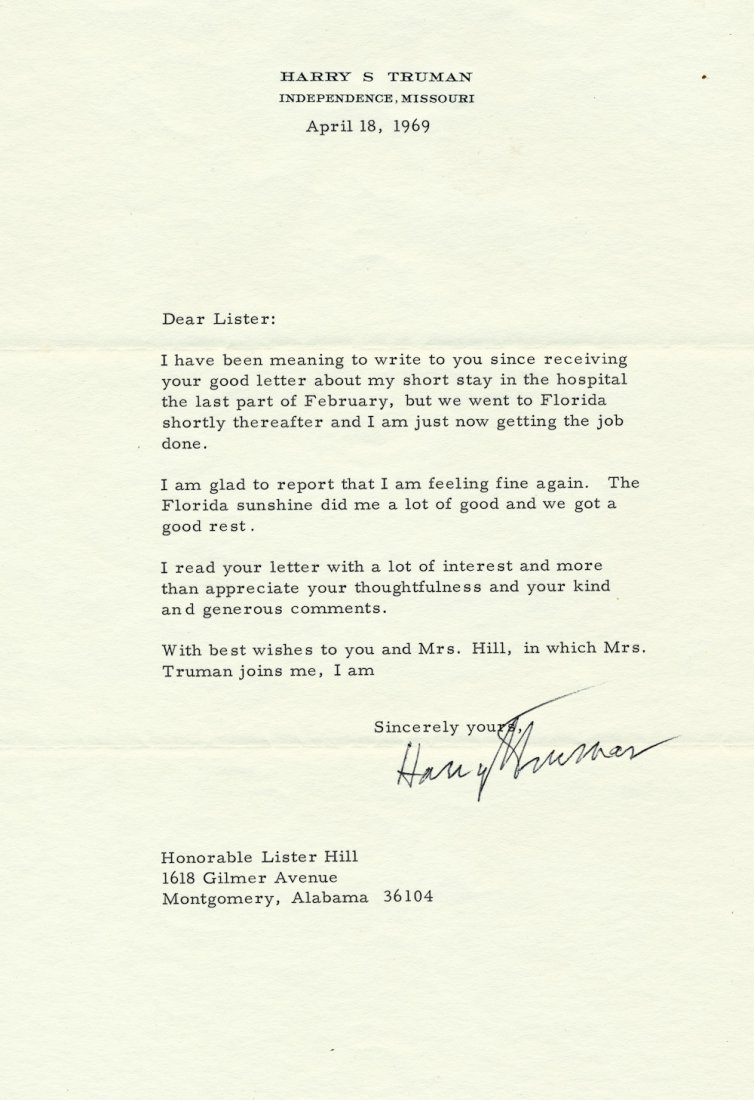HARRY S. TRUMAN: HARRY S. TRUMAN (1884-1972) 33rd President of the United States who led the country in the closing days of World War II and through the re-building of Europe under the Marshall Plan and the Korean War