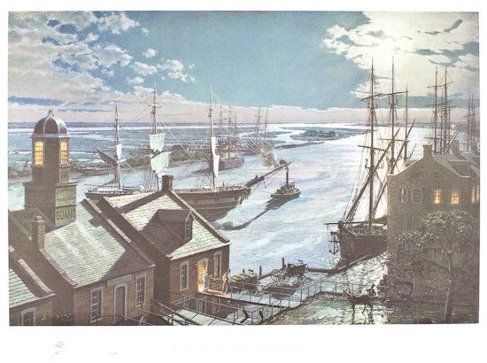 "SAVANNAH", BY JOHN STOBART, REMARQUED: ""SAVANNAH"" BY JOHN STOBART REMARQUED JOHN STOBART British artist now residing in the U.S. member of the Royal Academy painter of nautical themes whose work has won him great commercial success. Rema