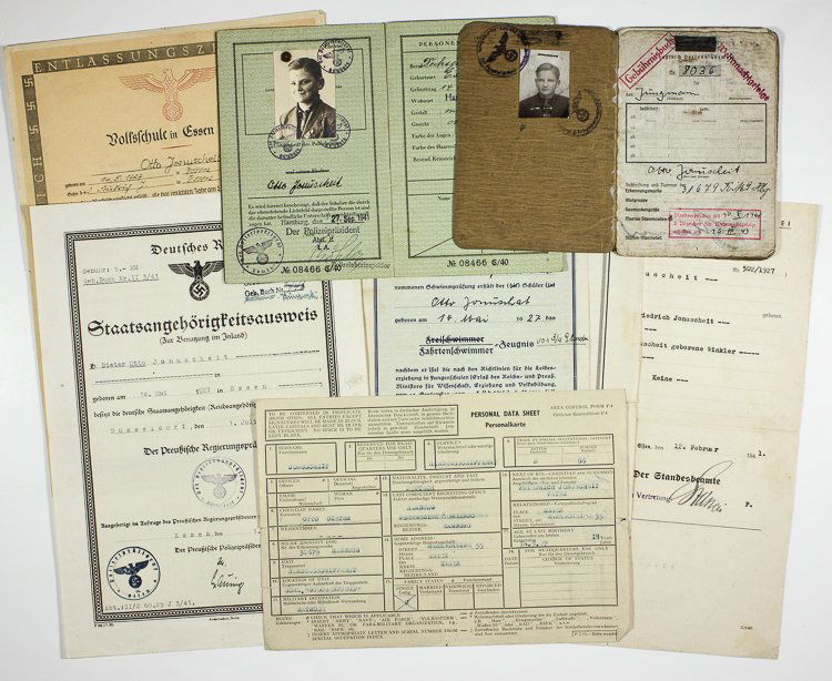 KRIEGSMARINE CABIN BOY'S DOCUMENT GROUPING (1 of 1)