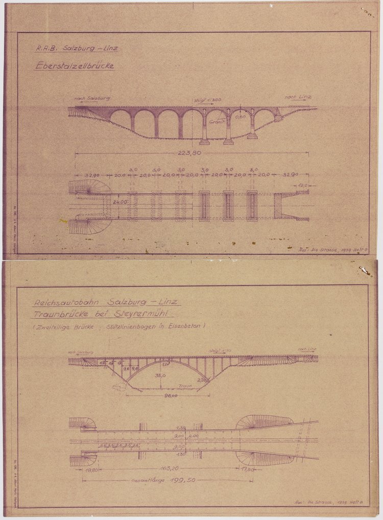 AUTOBAHN HIGHWAY BRIDGE BLUEPRINTS (1 of 1)
