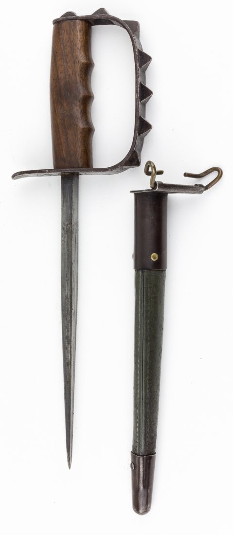 L. F. & C. TRENCH KNIFE AND SCABBARD (1 of 2)
