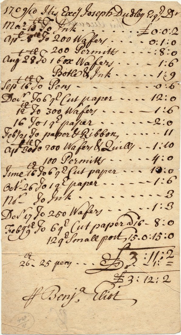 JOSEPH DUDLEY: JOSEPH DUDLEY (1647 - 1720) Colonial Governor, appointed president of New England by James II, a member of Andros' council and detested by the colonists for his role in that administration, Governor o