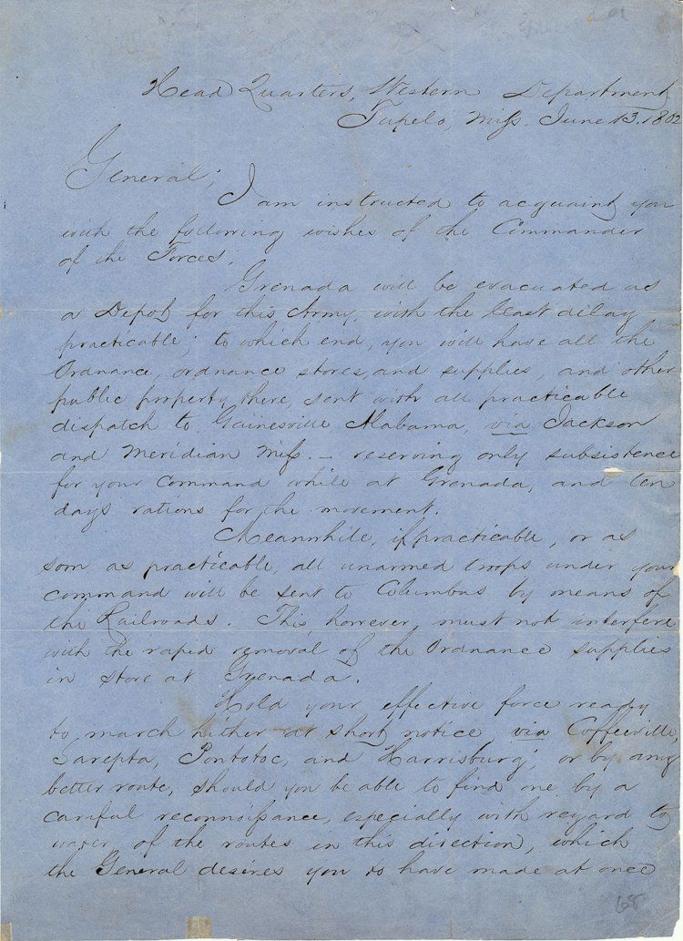 BEAUREGARD ORDERS RUGGLES TO EVACUATE GRENADA (1 of 2)