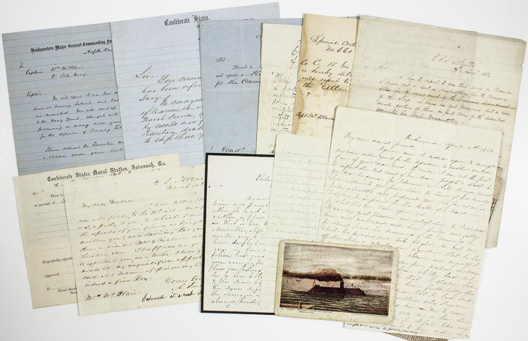 CAPT. WILLIAM MCBLAIR AND C.S.S. ATLANTA GROUPING: CAPT. WILLIAM MCBLAIR AND C.S.S. ATLANTA GROUPING WILLIAM MCBLAIR (ca. 1802-1863) American naval officer, commanded the USS DALE in suppression of the slave trade off western Africa. After his service