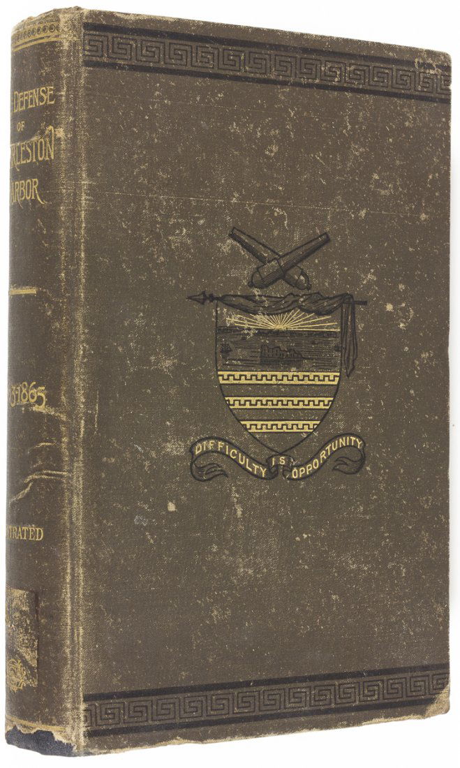 THE DEFENSE OF CHARLESTON: "THE DEFENSE OF CHARLESTON" Scarce and most desirable book: "The Defense of Charleston", by Maj. John Johnson, an ex-CSA officer, (Charleston: Walker, Evans & Cogswell), First Edition, 5 1/2" x 9 1/4"
