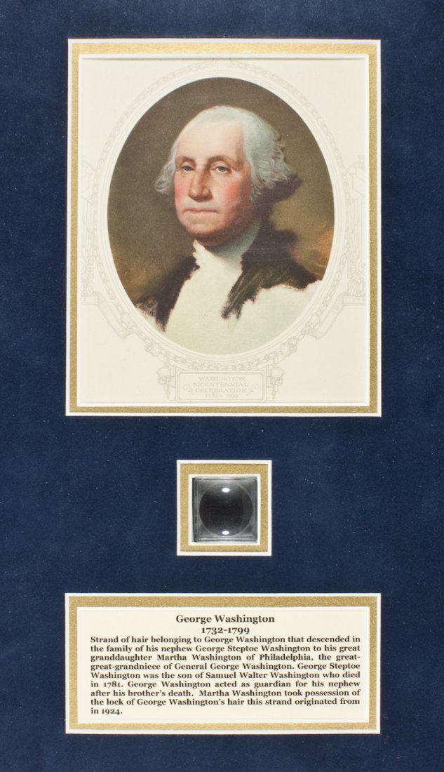 A SMALL LOCK OF WASHINGTON'S HAIR (1 of 1)