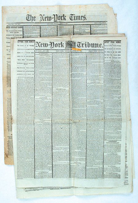 EARLY REPORT OF LINCOLN ASSASSINATION (1 of 1)