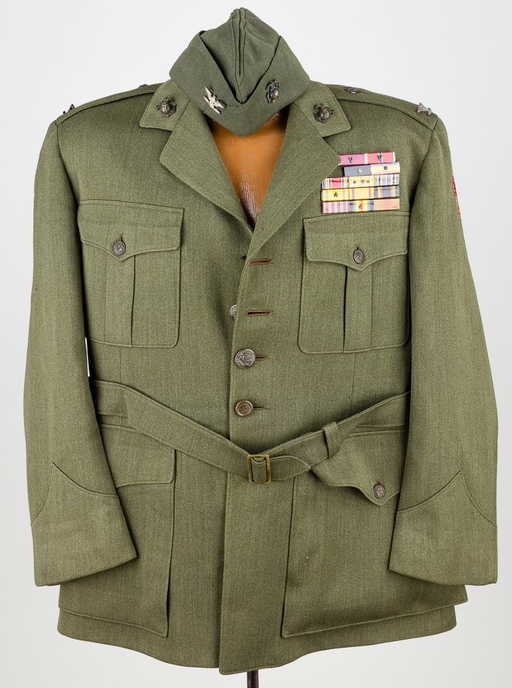 tunic and garrison cap of col john m arthur u s m c