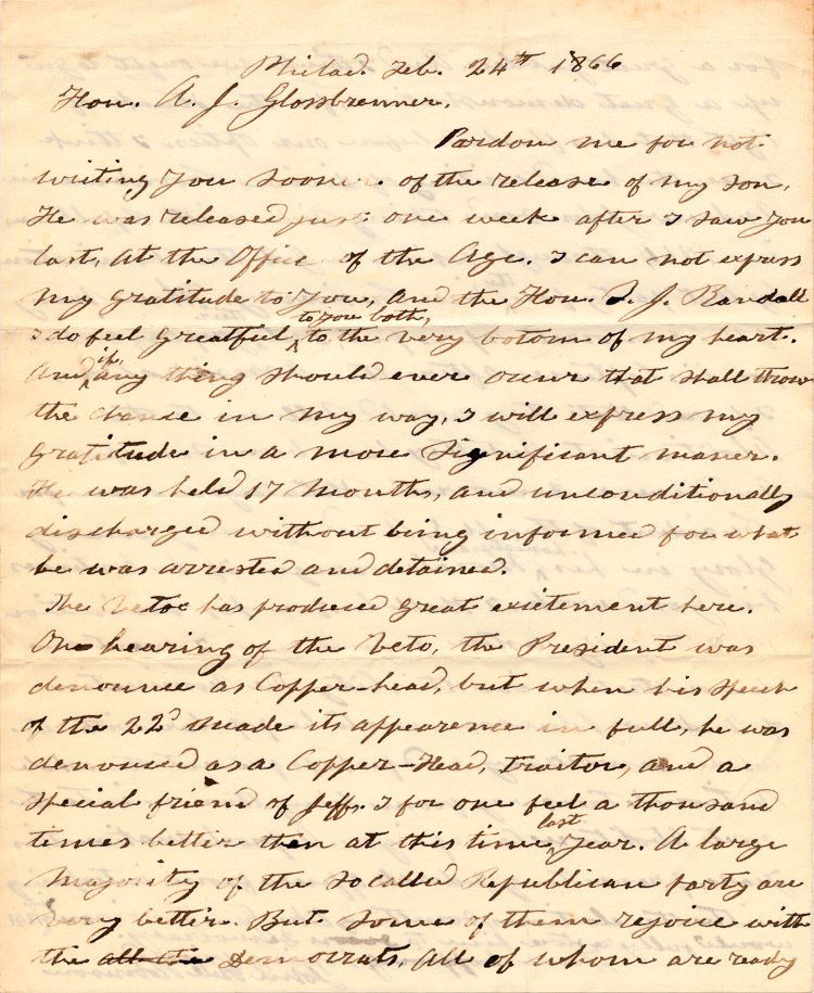 THE ANGRY REACTION TO ANDREW JOHNSON'S CONSPIRACY (1 of 2)