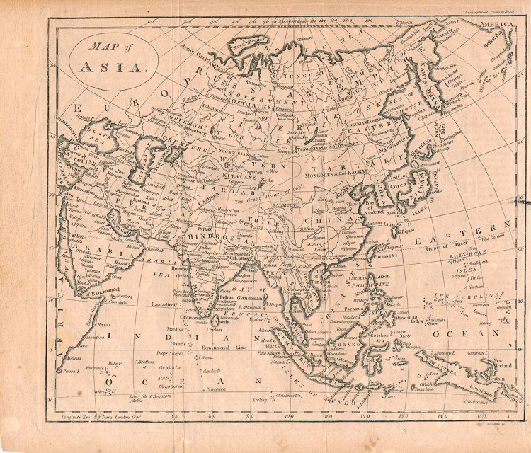 AMOS DOOLITTLE ENGRAVING OF ASIA (1 of 1)