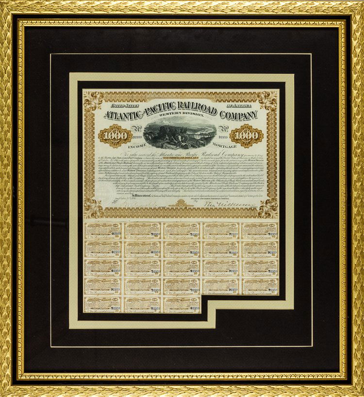 ATLANTIC-PACIFIC RAILROAD COMPANY BOND (1 of 1)