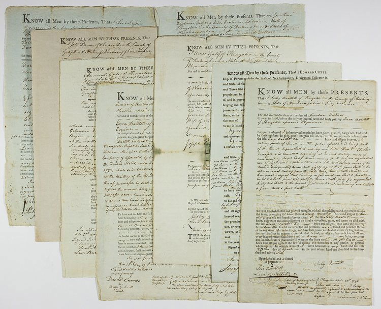 JOSIAH BARTLETT FAMILY LAND TRANSFERS (1 of 1)