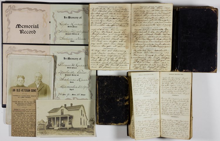 THE DIARIES OF A CIVIL WAR CORPORAL: THE DIARIES OF A CIVIL WAR CORPORAL Collection of diaries, photographs, and other documents related to Thomas Henry Lucas, a corporal with the 42nd Regiment of Illinois Infantry. Lucas participated in