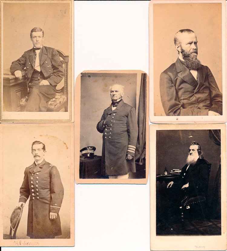 UNION NAVY ADMIRALS AND OFFICERS (1 of 2)