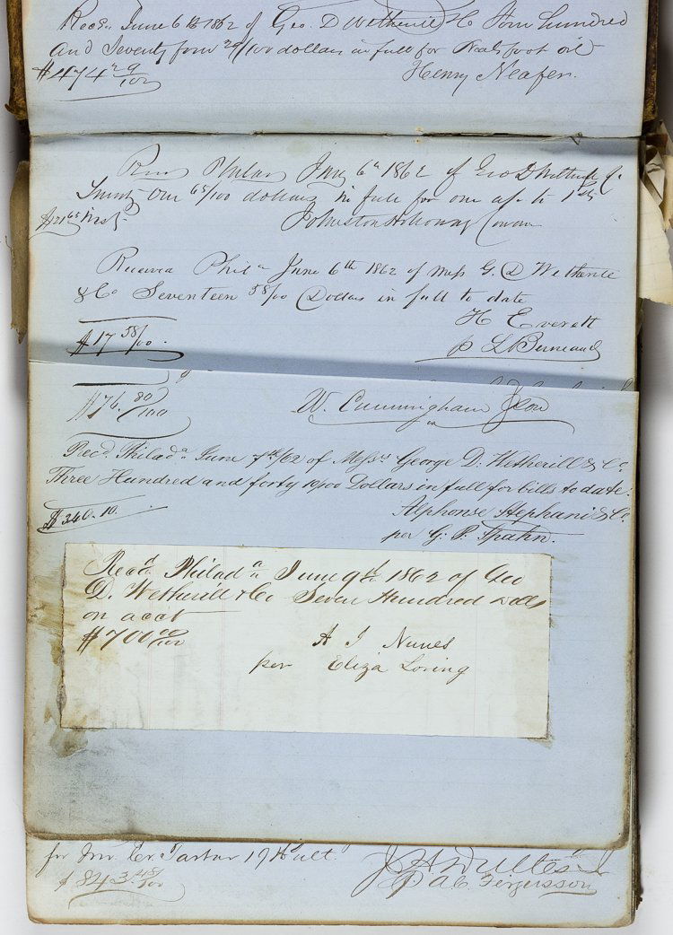 1860'S PHILADELPHIA PHARMACIST'S LEDGER BOOK (1 of 7)