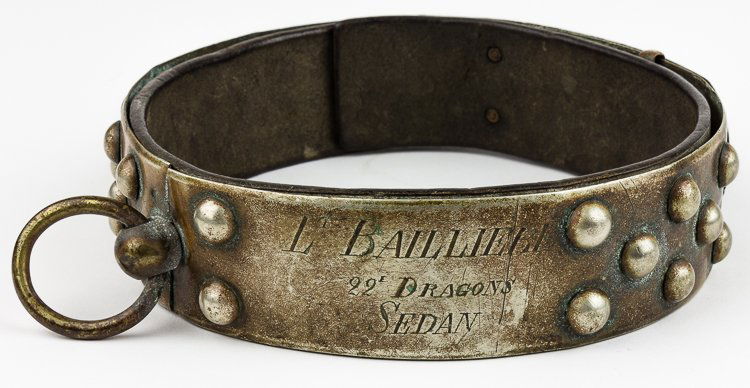 FRENCH OFFICER'S MASCOT DOG COLLAR (1 of 3)