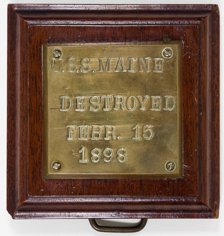 BRASS SALVAGED FROM USS MAINE (1 of 2)