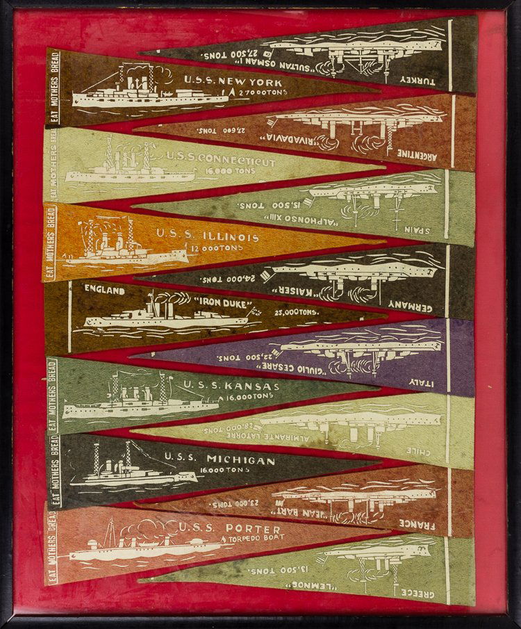 "GREAT WHITE FLEET" AND CONTEMPORARY VESSEL PENNANTS (1 of 1)