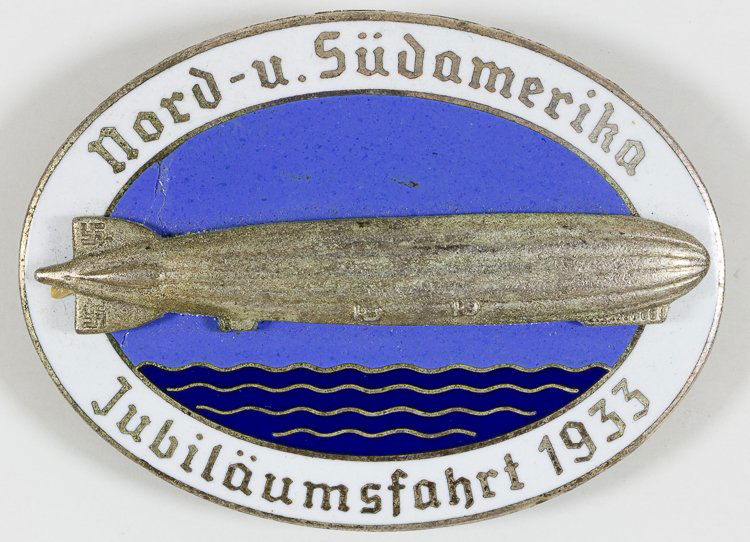 GRAF ZEPPELIN RECORD FLIGHT PIN (1 of 2)