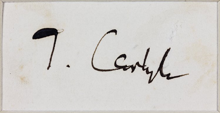 THOMAS CARLYLE (1 of 2)