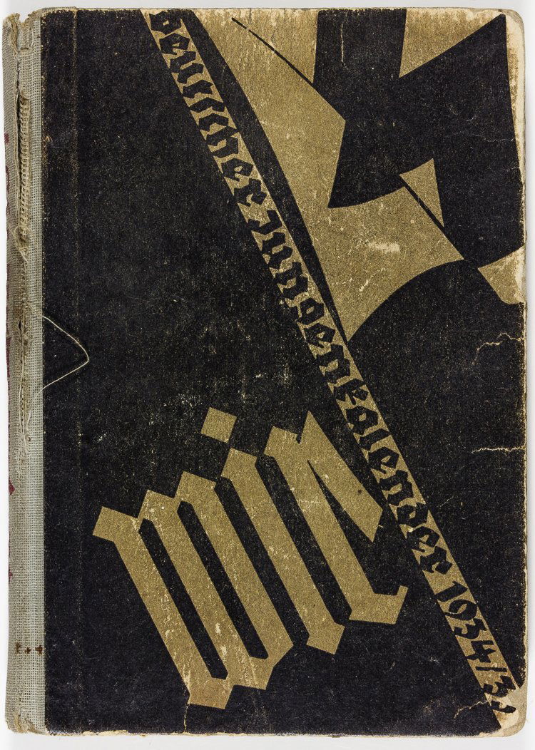 1934 HITLER YOUTH CALENDAR: 1934 HITLER YOUTH CALENDAR Bound 1934-35 calendar printed for the "education" of German youth, 352pp. 12mo. This edition is approximately half-datebook; the balance of the contents are comprised of wi