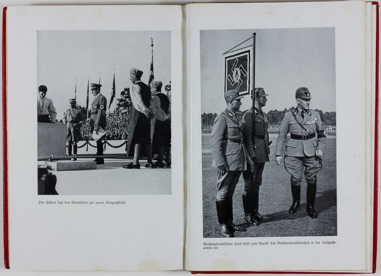 "DER PARTEITAG DER FREIHEIT" TAKEN FROM THE REICHS: "DER PARTEITAG DER FREIHEIT" TAKEN FROM THE REICHS CHANCELLERY "Der Parteitag der Freiheit" ["The Party Day of Freedom"] (Munich: Zentralverlag der NSDAP., Franz Eher Nachf.), 1936, 320pp. 8vo., a com