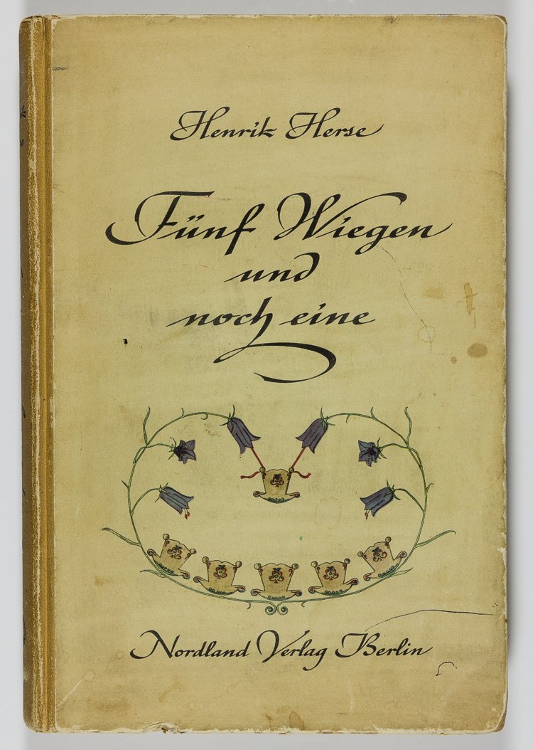 CHILDREN'S BOOK FROM HITLER'S BERGHOF: CHILDREN'S BOOK FROM HITLER'S BERGHOF Hard-cover children's book, "Funf Wiegen und noch eine" ("Five Cradles and Another"), by Henrik Herse (Berlin: Nordland-Verlag GMBH), 1942, 206pp. 8vo., a collect