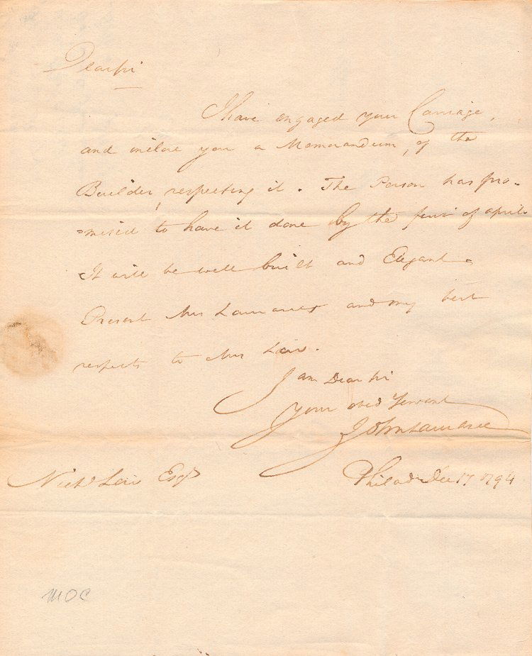 JOHN LAURANCE: JOHN LAURANCE (1750 - 1810) American lawyer and politician from New York, Judge Advocate General 1777-82 and a member of the board that convicted Maj. John André. A delegate to the Continental Congre