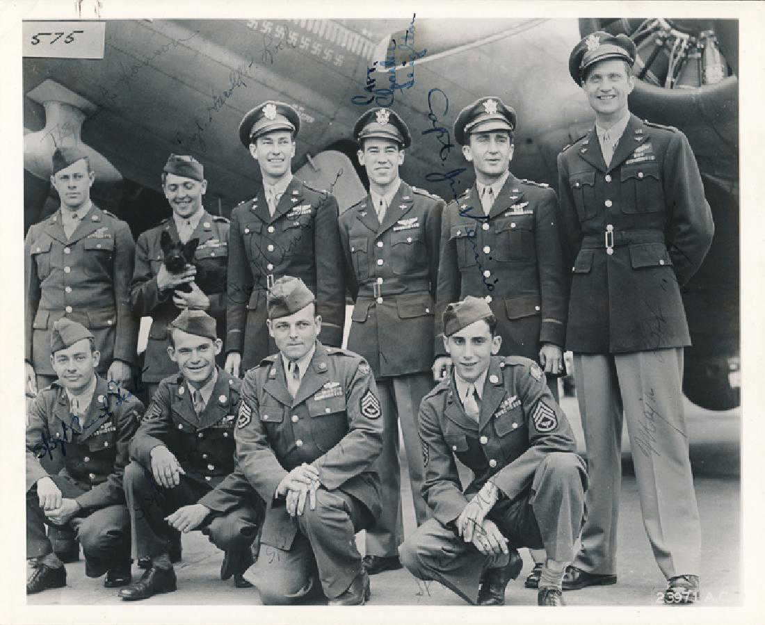 'MEMPHIS BELLE" CREW SIGNED PHOTO