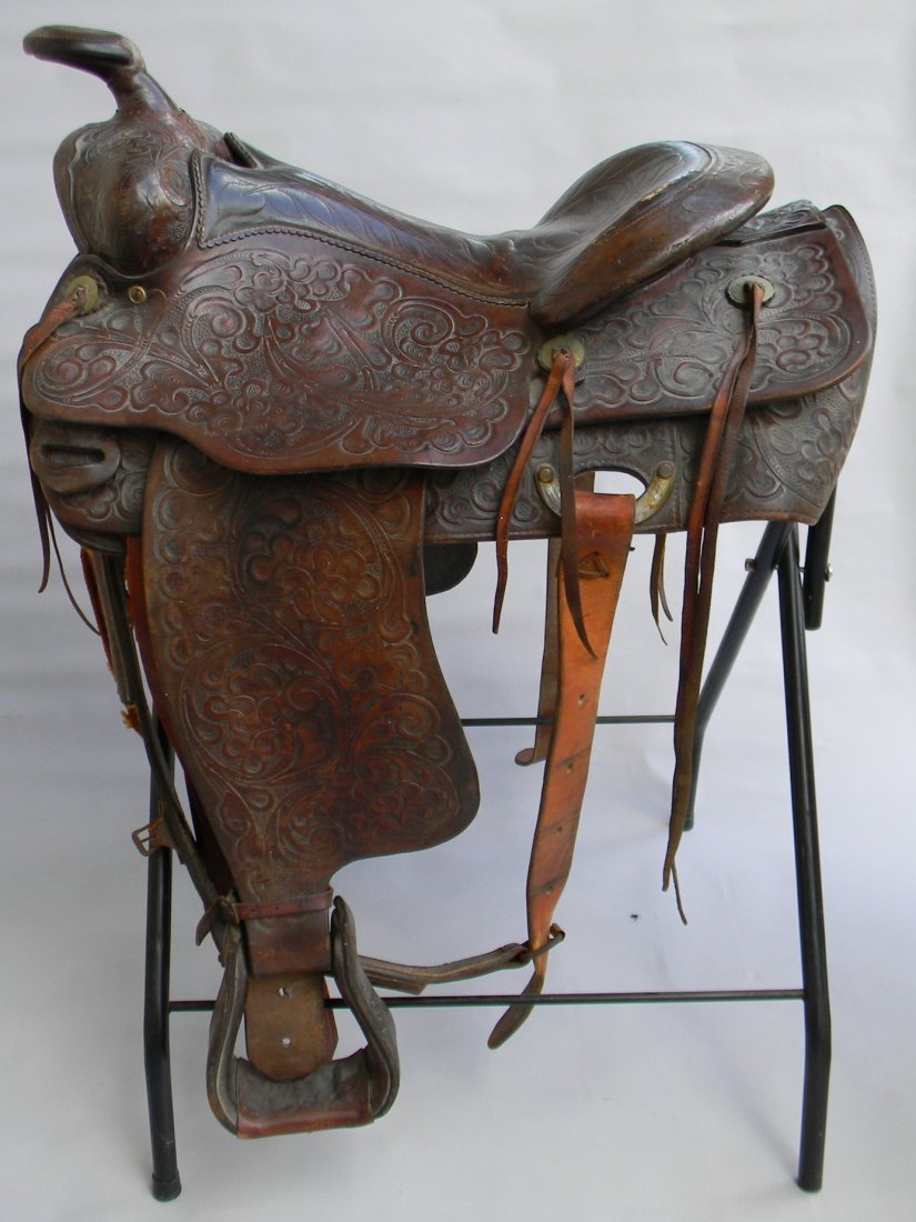 M L Leddy Leather Saddle Texas Jun 15 14 Acquired Estate Art Auctions In Fl M L Leddy Leather Saddle Texas Jun 15 14 Acquired Estate Art Auctions In Fl