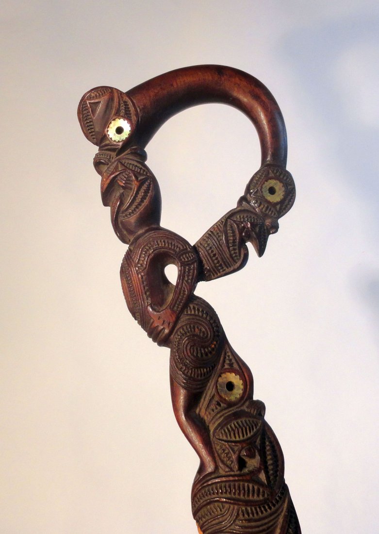 Fine Maori Cane Walking Stick New Zealand 19th Century Jun 14, 2015 Old Canaan Market in CT