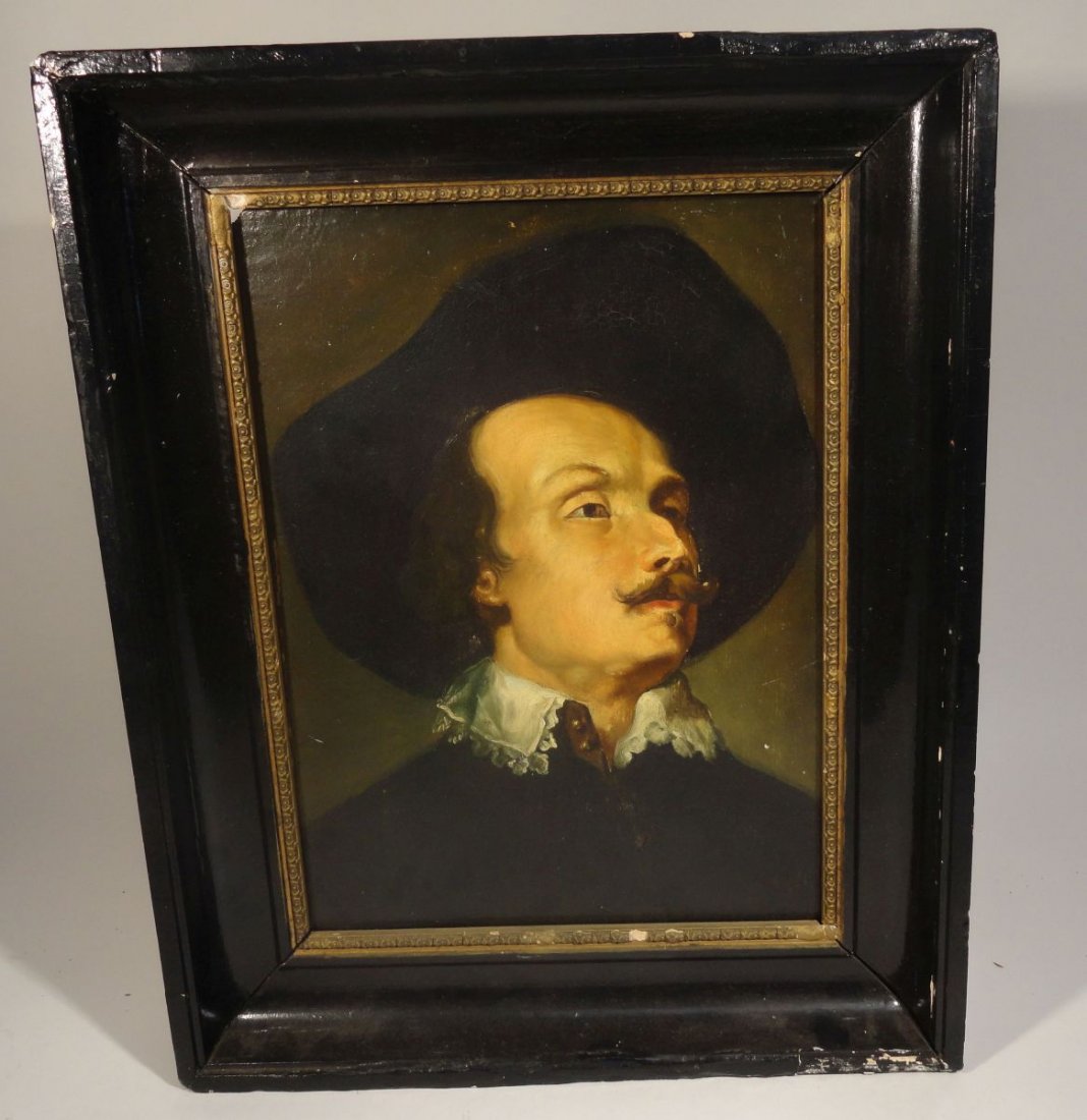 Dutch School Old Master Painting Gentlemen Portrait (1 of 10)