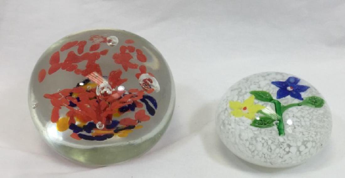 LOT OF 2 MURANO GLASS PAPERWEIGHTS (1 of 1)