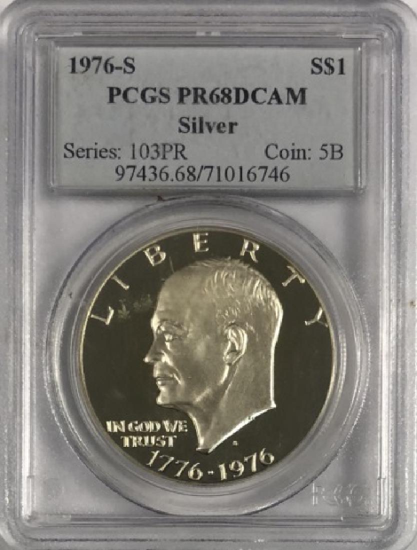 1971-S PR68 DCAM EISENHOWER SILVER DOLLAR (1 of 2)